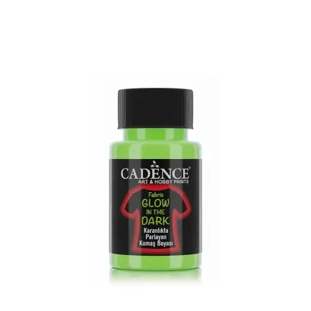 Dark Green Cadence Glow in the Dark Fabric Paint 50ML