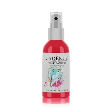 1107 Scarlet Red Cadence Your Fashion Spray Fabric Paint 100ML