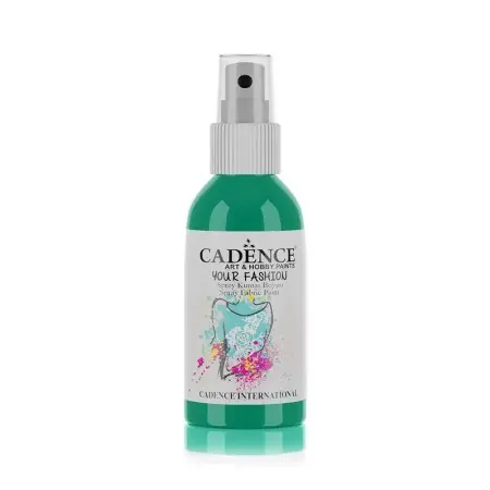 1111 Green Cadence Your Fashion Spray Fabric Paint 100ML