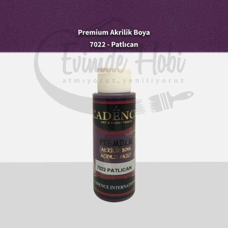 Premium Akrilik Boya 7022 Patlıcan 70ML