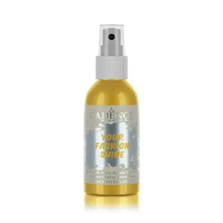 1101 Gold Cadence Metallic Your Fashion Spray Fabric Paint 100ML
