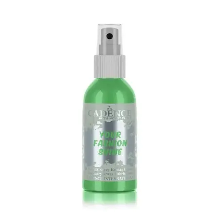 1112 Grass Green Cadence Metallic Your Fashion Spray Fabric Paint 100ML