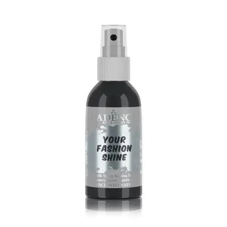1119 Black Cadence Metallic Your Fashion Spray Fabric Paint 100ML