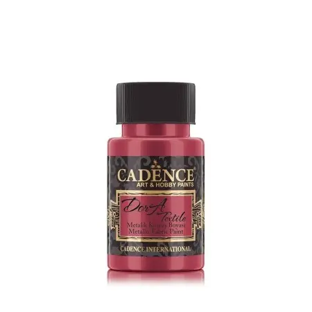 1133 Red Dora Textile Metallic Fabric Paint 50ML