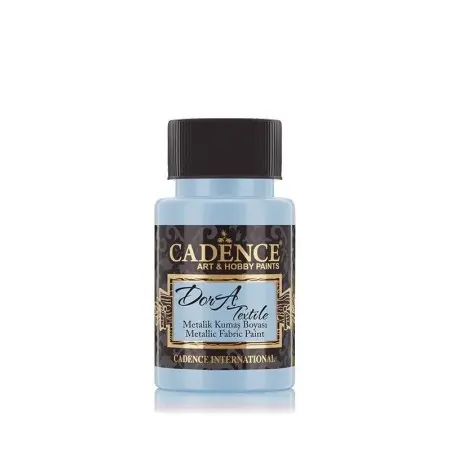 1145 Aqua Dora Textile Metallic Fabric Paint 50ML