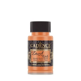 1156 Orange Dora Textile Metallic Fabric Paint 50ML