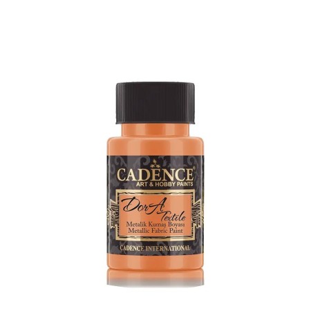 1156 Orange Dora Textile Metallic Fabric Paint 50ML