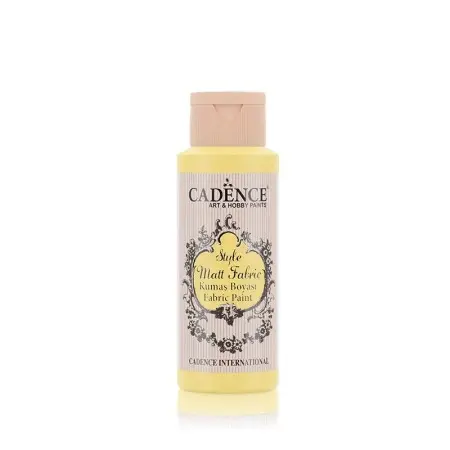 F604 Vanilya Sarı Cadence Style Mat Kumaş Boyası 59ML