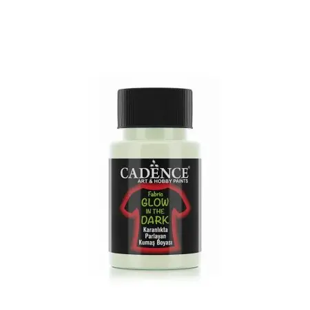 Natürel Yeşil Cadence Karanlıkta Parlayan Kumaş Boyası 50ML