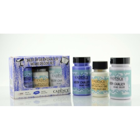 Kreidefarben-Set Violett-Lila/Blau Schiefer Set7