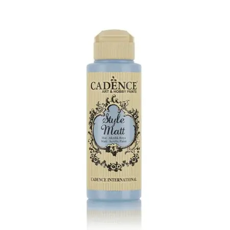 S9027 Edelstahlblau Hell Matt Aycrylfarbe 120ML