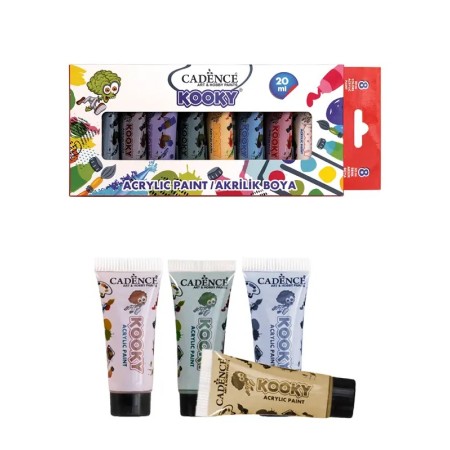 Kooky 8'li Akrilik Boya Seti 20ML