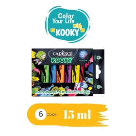 Kooky 6'lı Fosforlu Akrilik Boya Seti 15ML