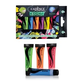 Kooky 6er Leuchtende Acrylfarbe Set 15ML