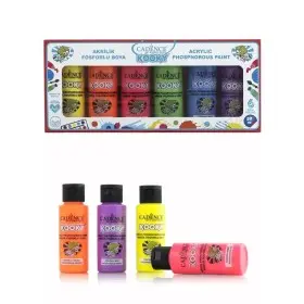 Kooky 6er Leuchtende Acrylfarbe Set 59ML