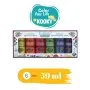 Kooky 6er Leuchtende Acrylfarbe Set 59ML