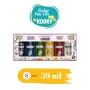 Kooky 6-Piece Fabric Paint Set 59ML