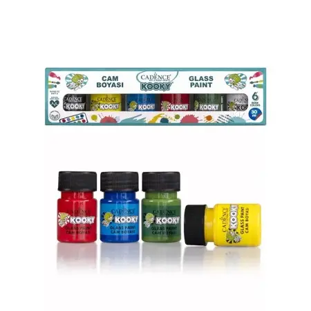 Kooky 6er Glassfarbe Set 30ML