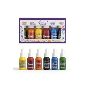 Kooky 6er Sprühfarbe für Textilien Set 50ML