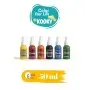 Kooky 6er Sprühfarbe für Textilien Set 50ML