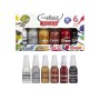 Kooky 6er Metallic Sprühfarbe für Textilien 50ML