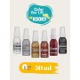 Kooky 6er Metallic Sprühfarbe für Textilien 50ML