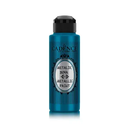 224 Dark Turquoise Cadence Metallic Paint for Raw Surfaces 120ML
