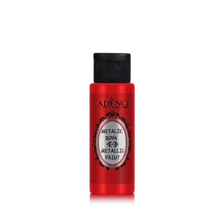 215 Kırmızı Cadence Ham Yüzeyler İçin Metalik Boya 70ML