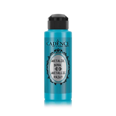 214 Turkuaz Cadence Ham Yüzeyler İçin Metalik Boya 120ML