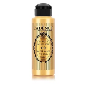 109 Gold glänzend Cadence Wasserbasierte Gold-Effekt-Farbe 120ML