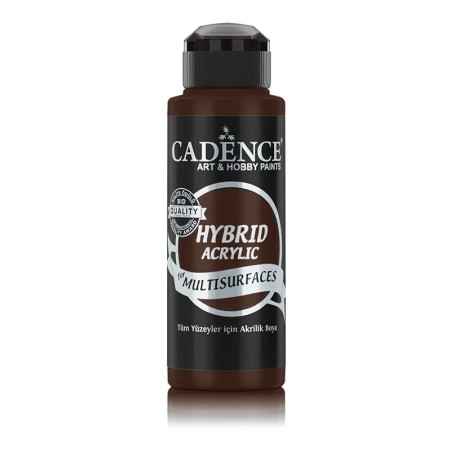 H018 Dunkelbraun Hybrid Multi-Oberfläche Acrylfarbe 120ML