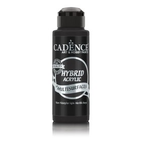 H060 Black Hybrid Multisurface Acrylic Paint 120ML