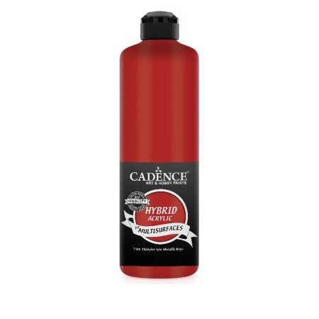 H053 Crimson Red Hybrid Multisurface Acrylic Paint 500ML