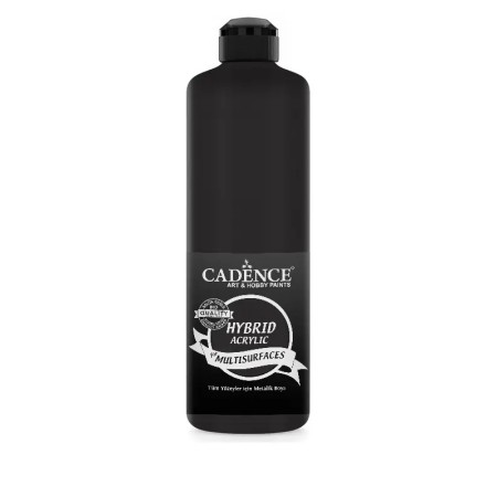 H060 Black Hybrid Multisurface Acrylic Paint 500ML
