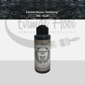 Cadence Eskitme Boyası Antiquing 305 Siyah 120ML