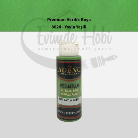 Premium Akrilik Boya 8024 Yayla Yeşili 70ML