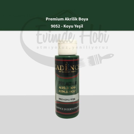 Premium Akrilik Boya 9052 Koyu Yeşil 70ML