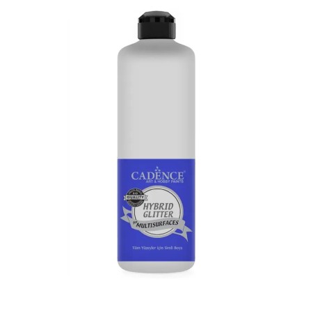 HSG001 White - Silver Glitter Hybrid Multisurface Paint 500ML