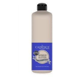 HSG002 Pure White - Silver Glitter Hybrid Multisurface Paint 500ML