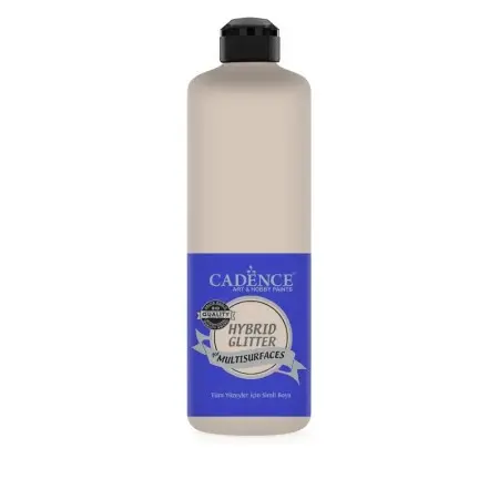 HSG002 Pure White - Silver Glitter Hybrid Multisurface Paint 500ML