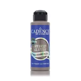 HSG066 Stein Multi-Oberfläche Silber Glitzernd Hybridfarbe 120ML