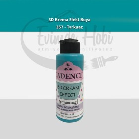 357 Turkuaz  3D Krema Efekt Boya 120ML