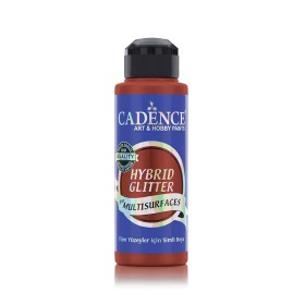 HSG096 Coral  - Silver Glitter Hybrid Multisurface Paint 120ML