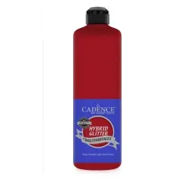 HSG053 Crimson Rot Multi-Oberfläche Silber Glitzernd Hybridfarbe 500ML