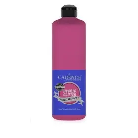 HSG025 Fussia Multi-Oberfläche Silber Glitzernd Hybridfarbe 500ML