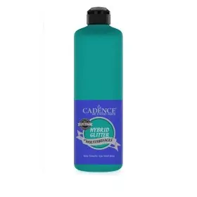HSG044 Minze Grün Multi-Oberfläche Silber Glitzernd Hybridfarbe 500ML