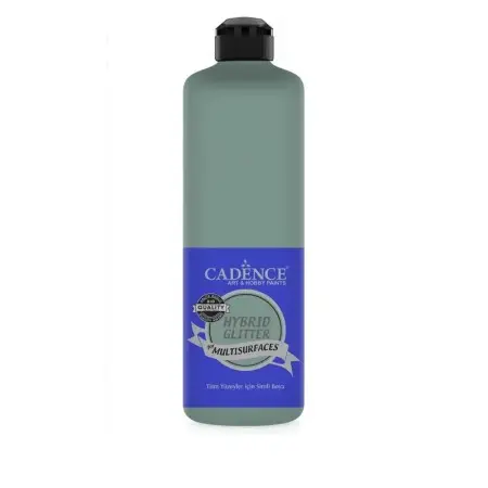 HSG089 Schimmel Grün Multi-Oberfläche Silber Glitzernd Hybridfarbe 500ML