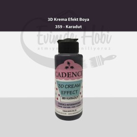 359 Karadut  3D Krema Efekt Boya 120ML