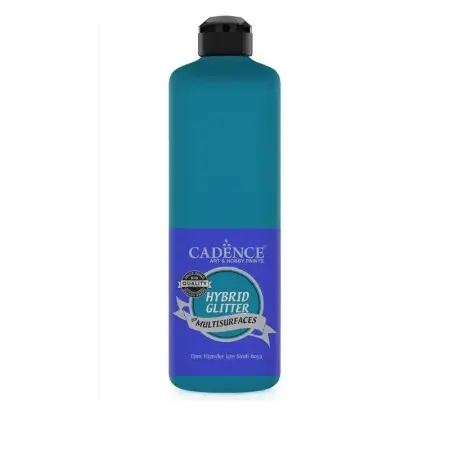 HSG041 Türkis Multi-Oberfläche Silber Glitzernd Hybridfarbe 500ML