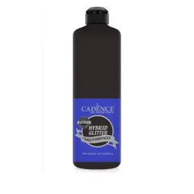 HSG060 Schwarz Multi-Oberfläche Silber Glitzernd Hybridfarbe 500ML